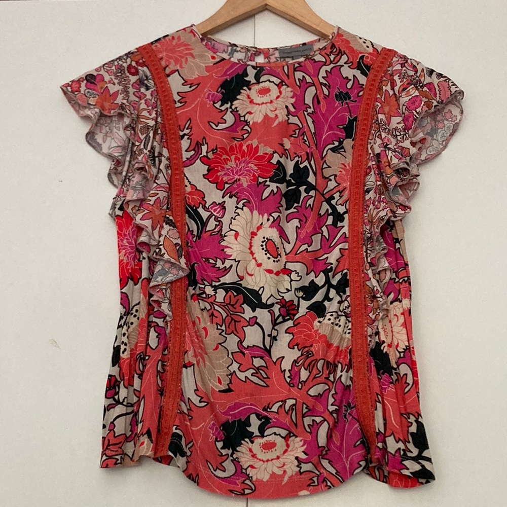 Anthropologie "Conditions Apply" Zafana Top Size XS